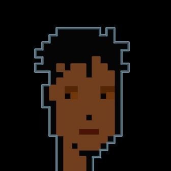 Cryptopunk Crypto Bitcoin Coin NFT 0427 3D model_8