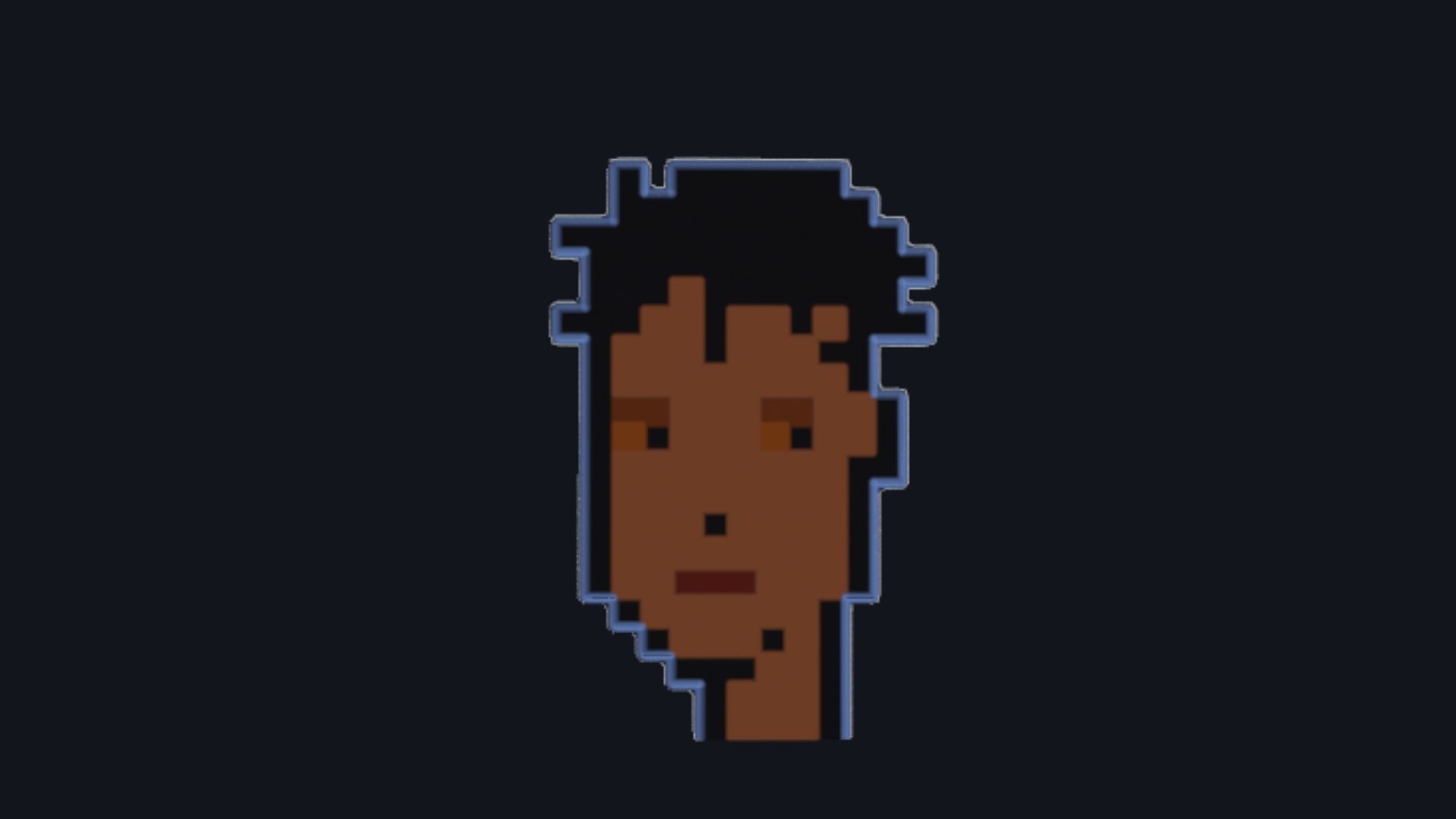 Cryptopunk Crypto Bitcoin Coin NFT 0427 3D model_7