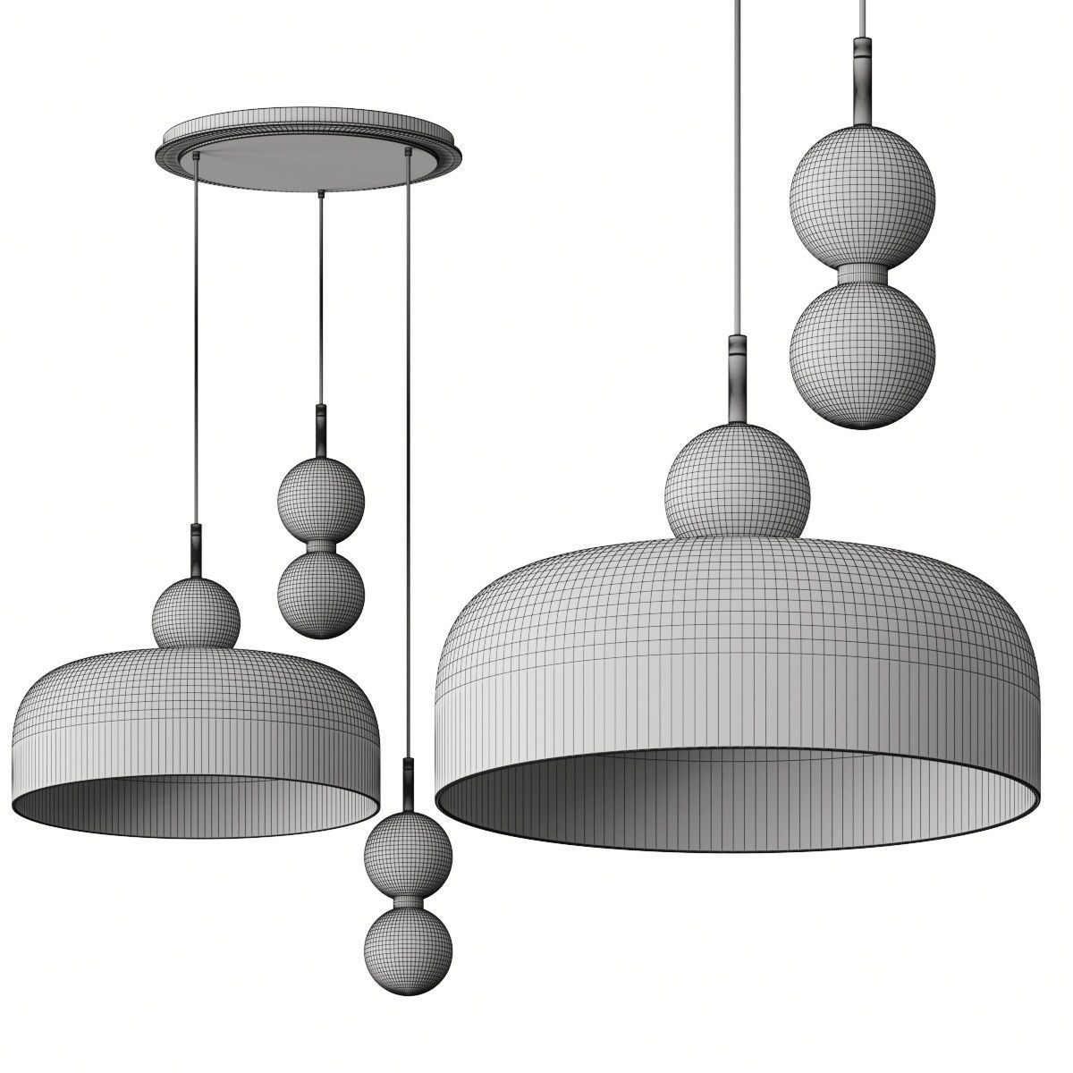 Marc Wood Studio Echo Pendant lamps 3D model_1