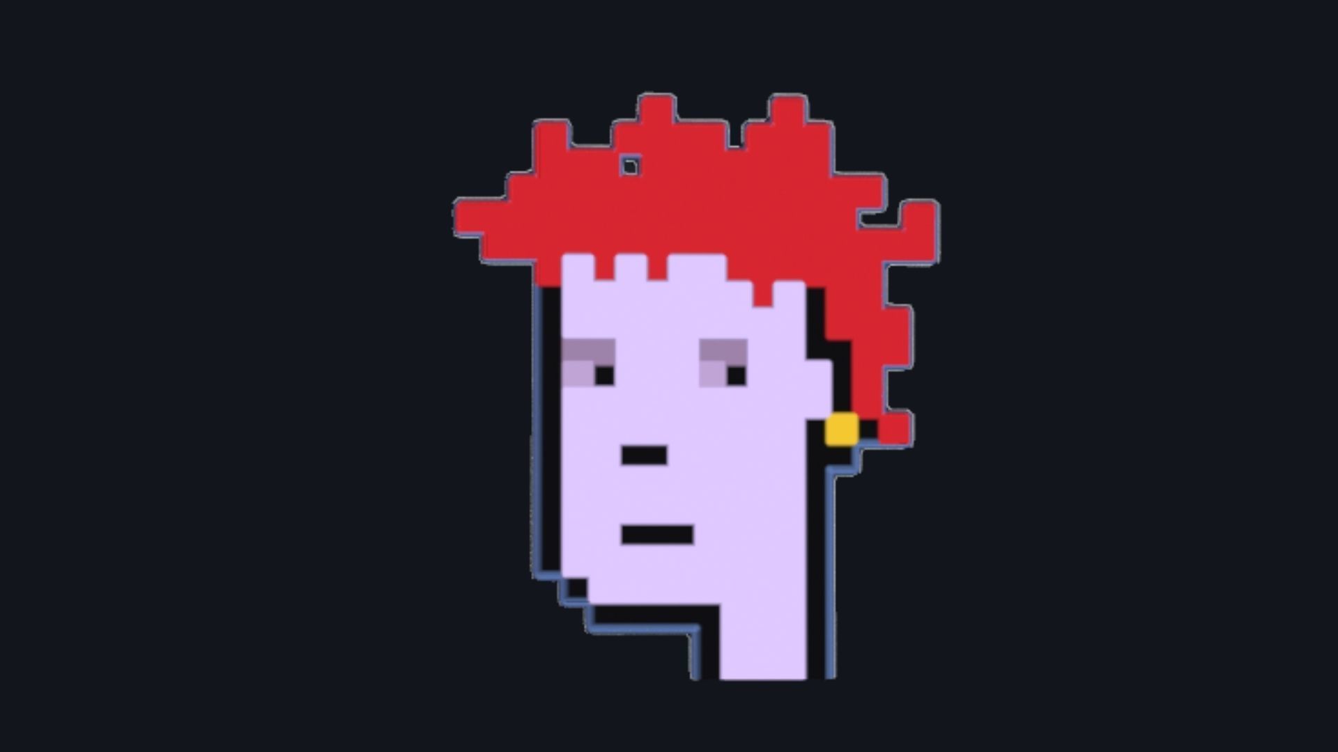 Cryptopunks Crypto Bitcoin Coin NFT 0420 3D model_7