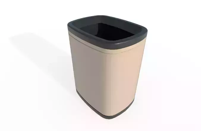 Trashbin M01 Low-poly 3D model