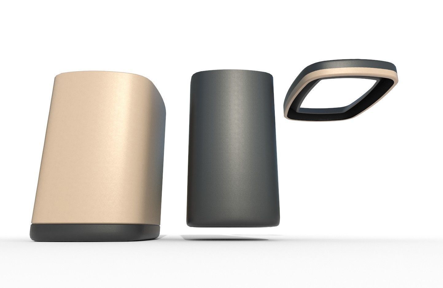 Trashbin M01 Low-poly 3D model_8