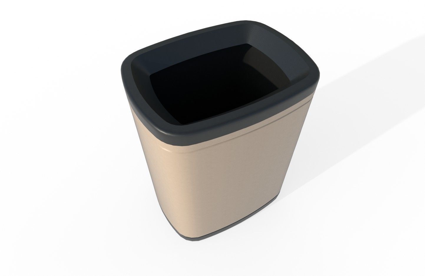 Trashbin M01 Low-poly 3D model_10