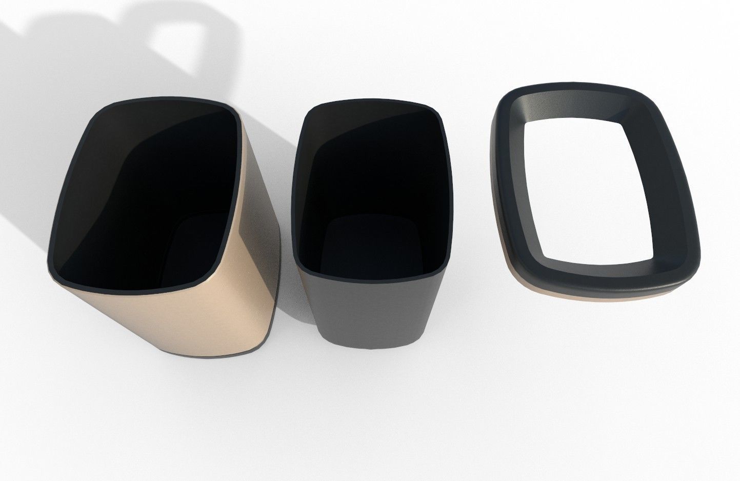 Trashbin M01 Low-poly 3D model_9