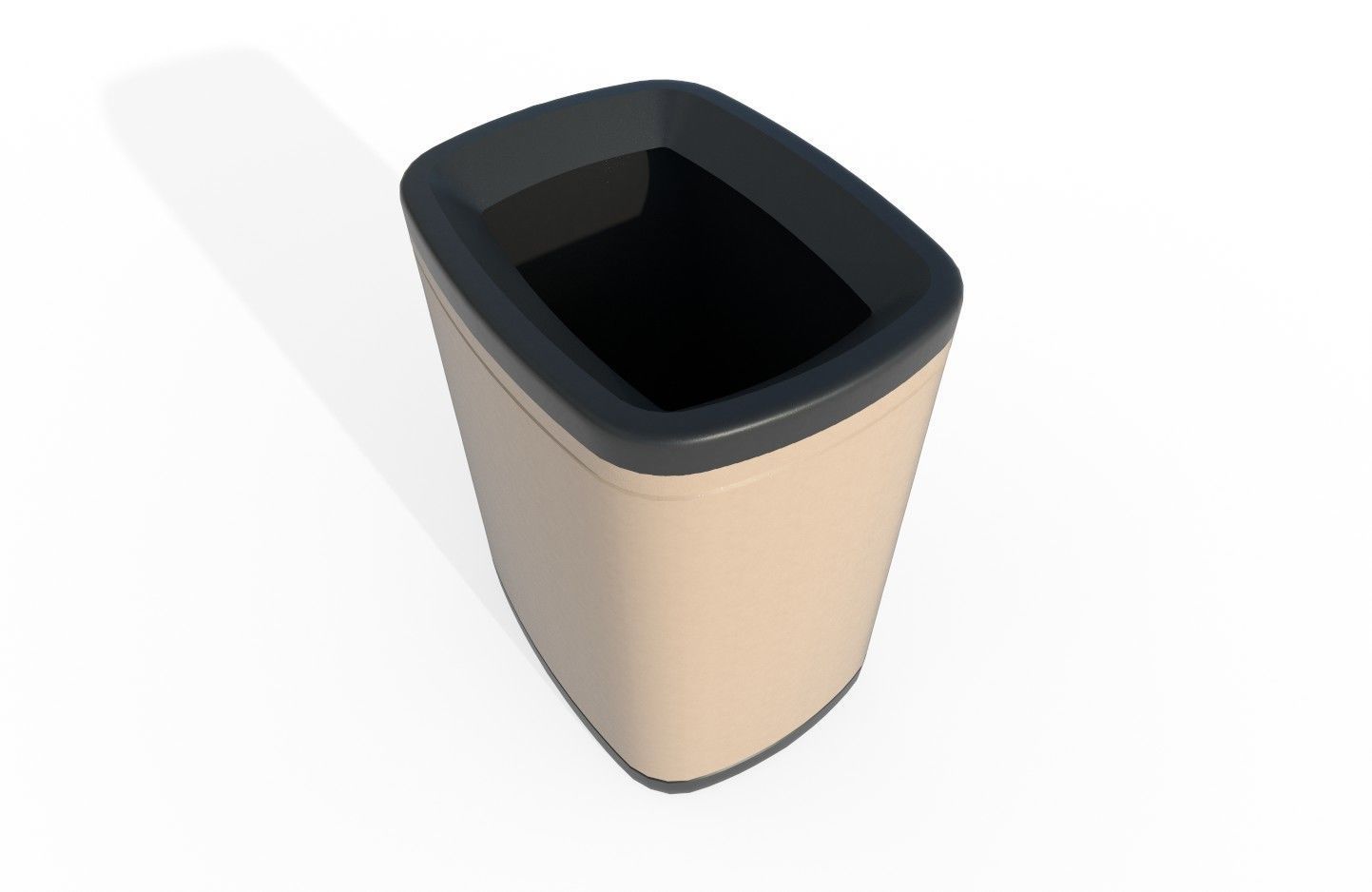 Trashbin M01 Low-poly 3D model_4