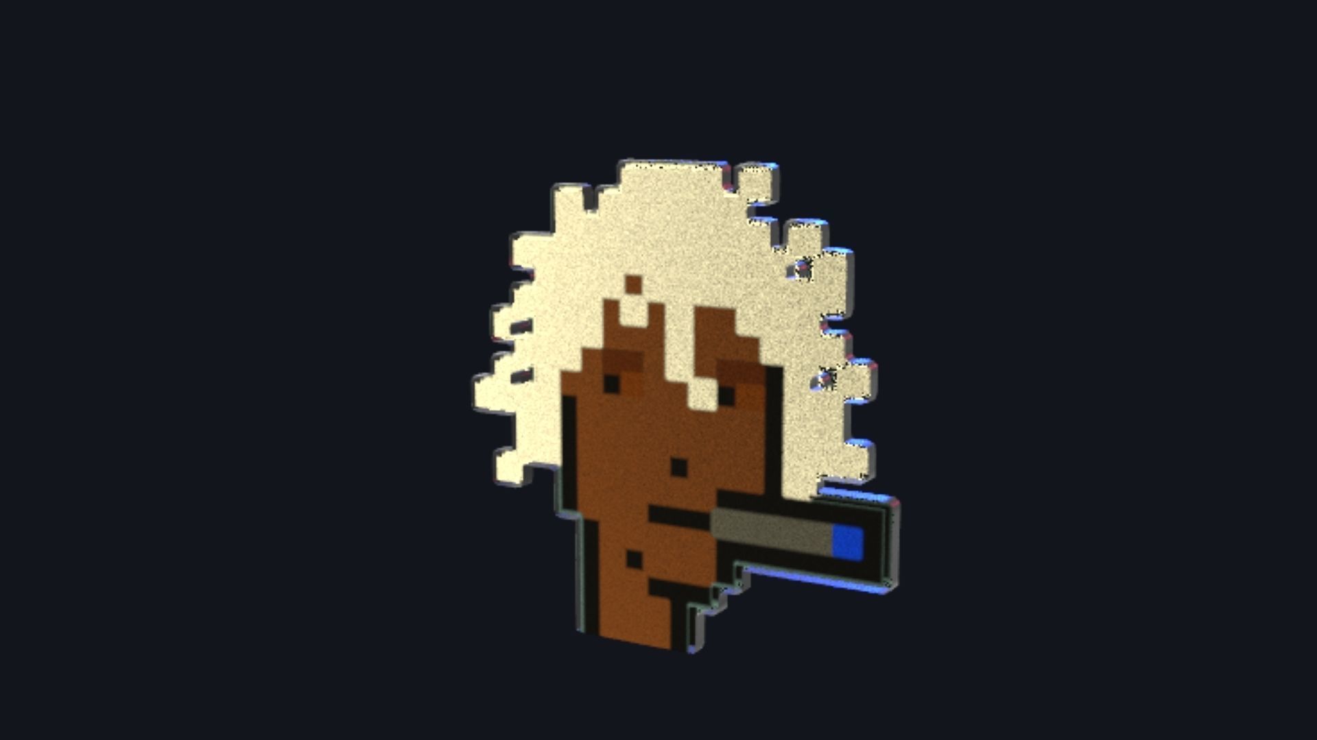 Cryptopunks Crypto Bitcoin Coin NFT 0418 3D model_1