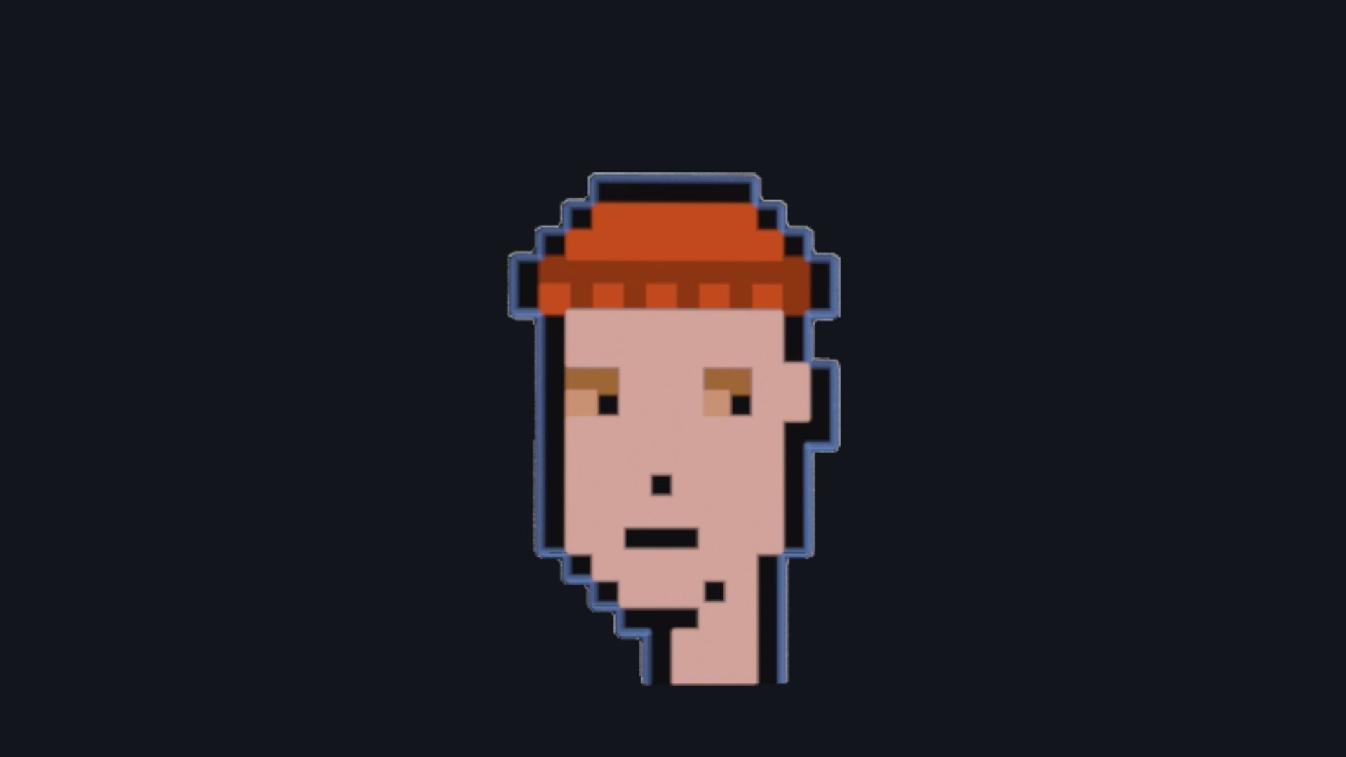 Cryptopunk Crypto Bitcoin Coin NFT 0409 3D model_7