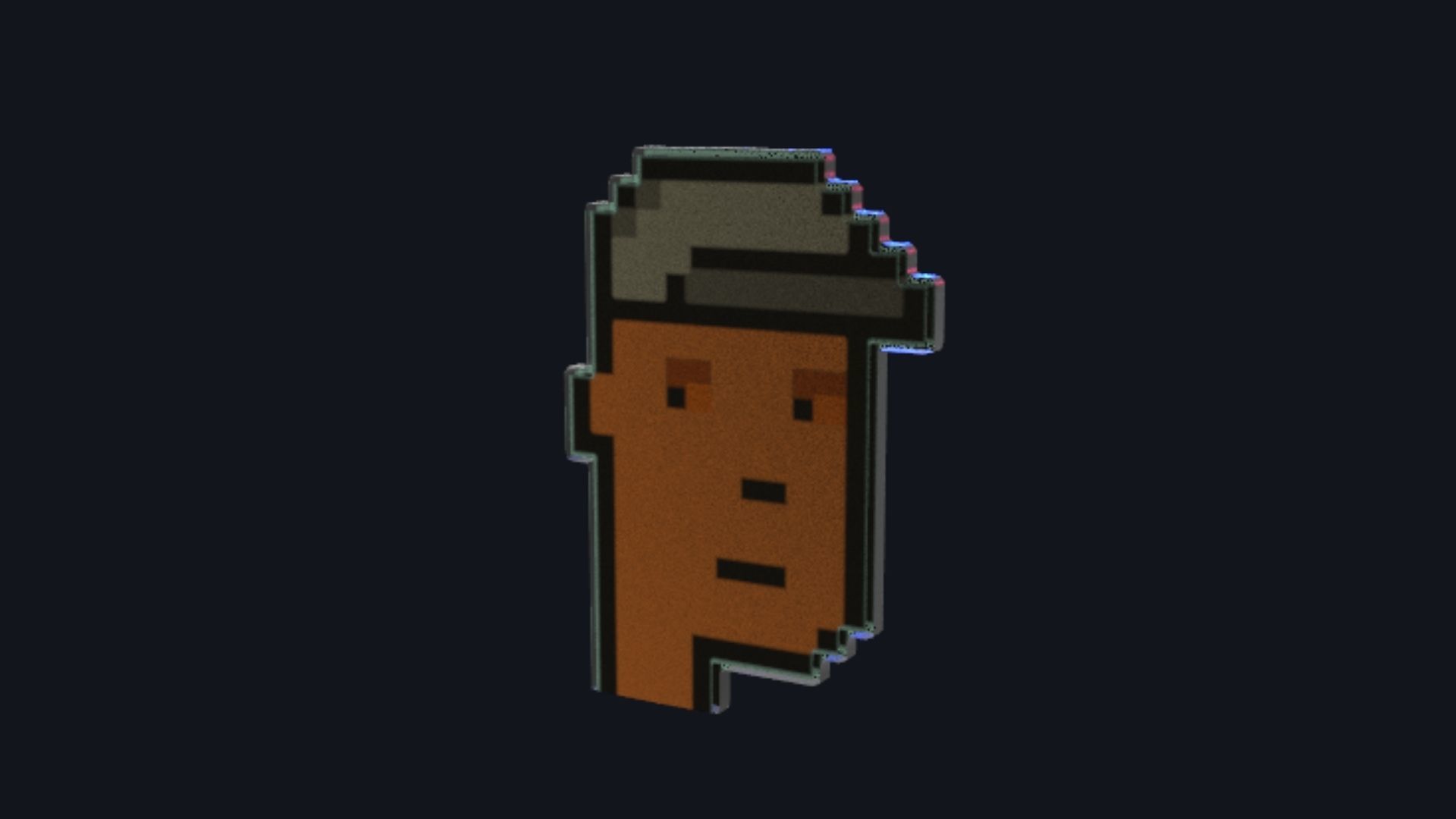 Cryptopunks Crypto Bitcoin Coin NFT 0408 3D model_1