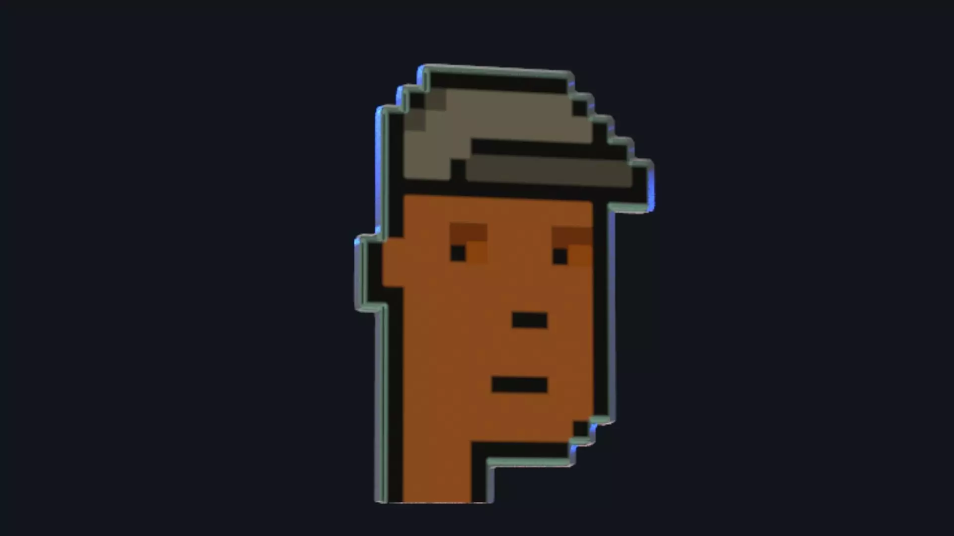 Cryptopunks Crypto Bitcoin Coin NFT 0408 3D model_0