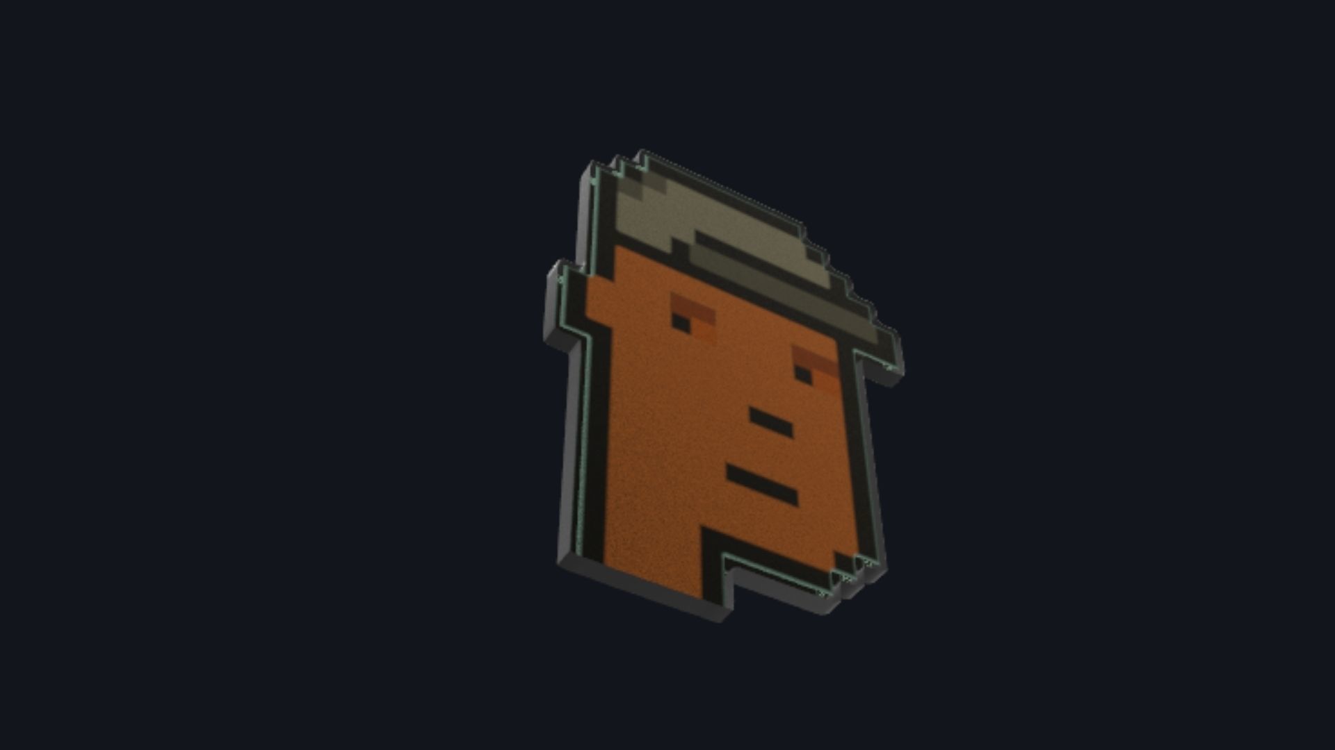 Cryptopunks Crypto Bitcoin Coin NFT 0408 3D model_2