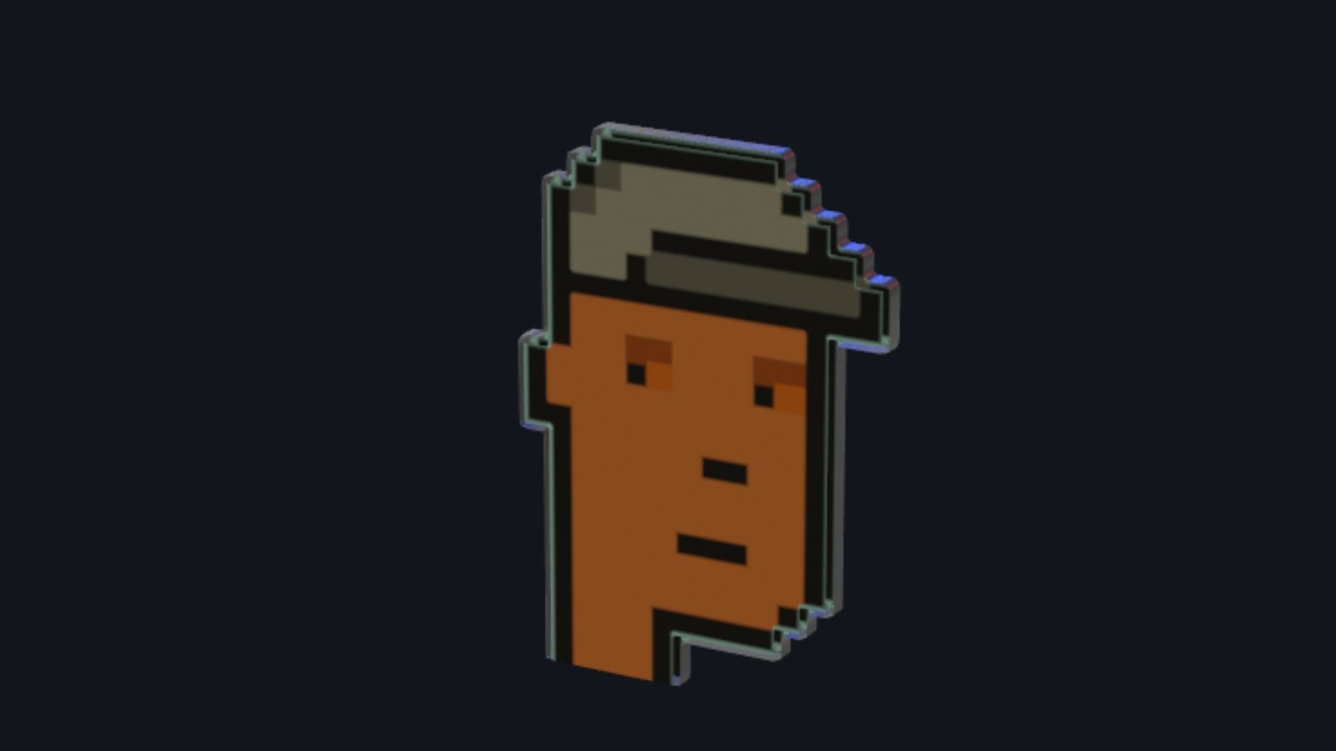 Cryptopunks Crypto Bitcoin Coin NFT 0408 3D model_4