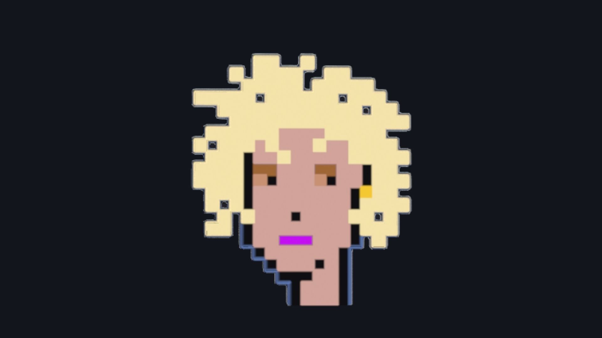 Cryptopunk Crypto Bitcoin Coin NFT 0407 3D model_7