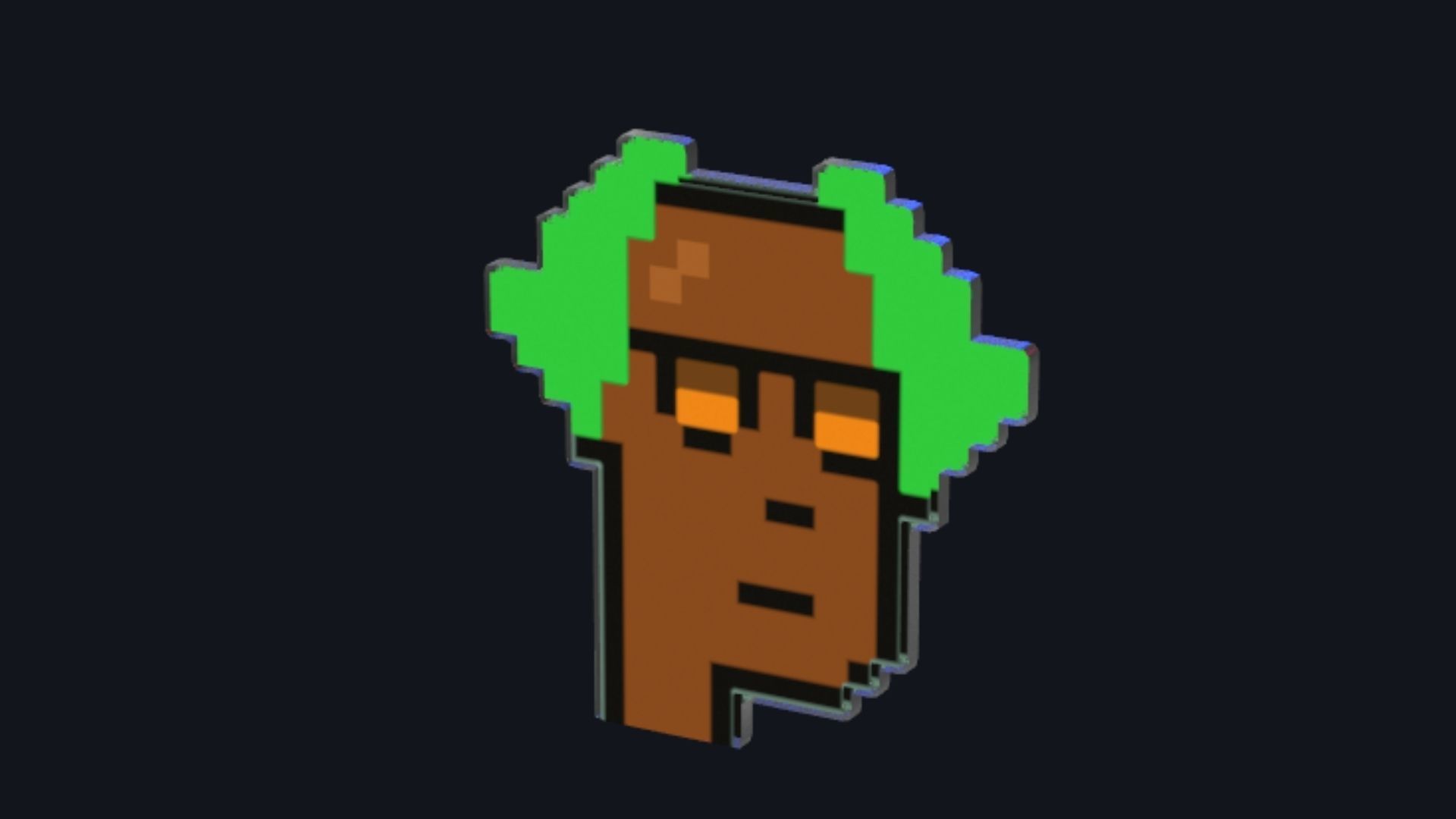 Cryptopunk Crypto Bitcoin Coin NFT 0403 3D model_4