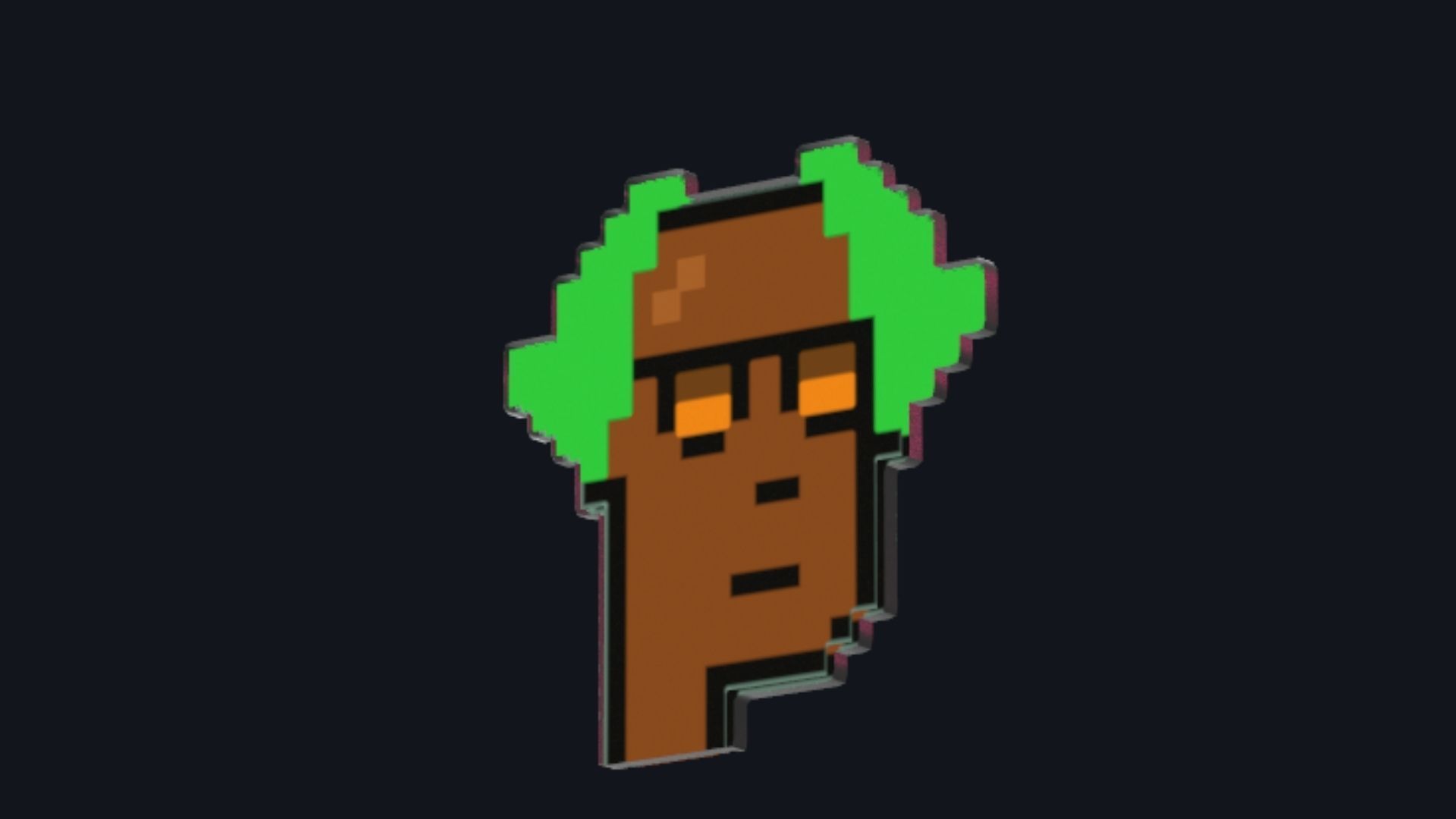 Cryptopunk Crypto Bitcoin Coin NFT 0403 3D model_3