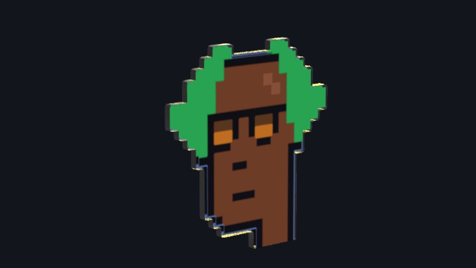 Cryptopunk Crypto Bitcoin Coin NFT 0403 3D model_6