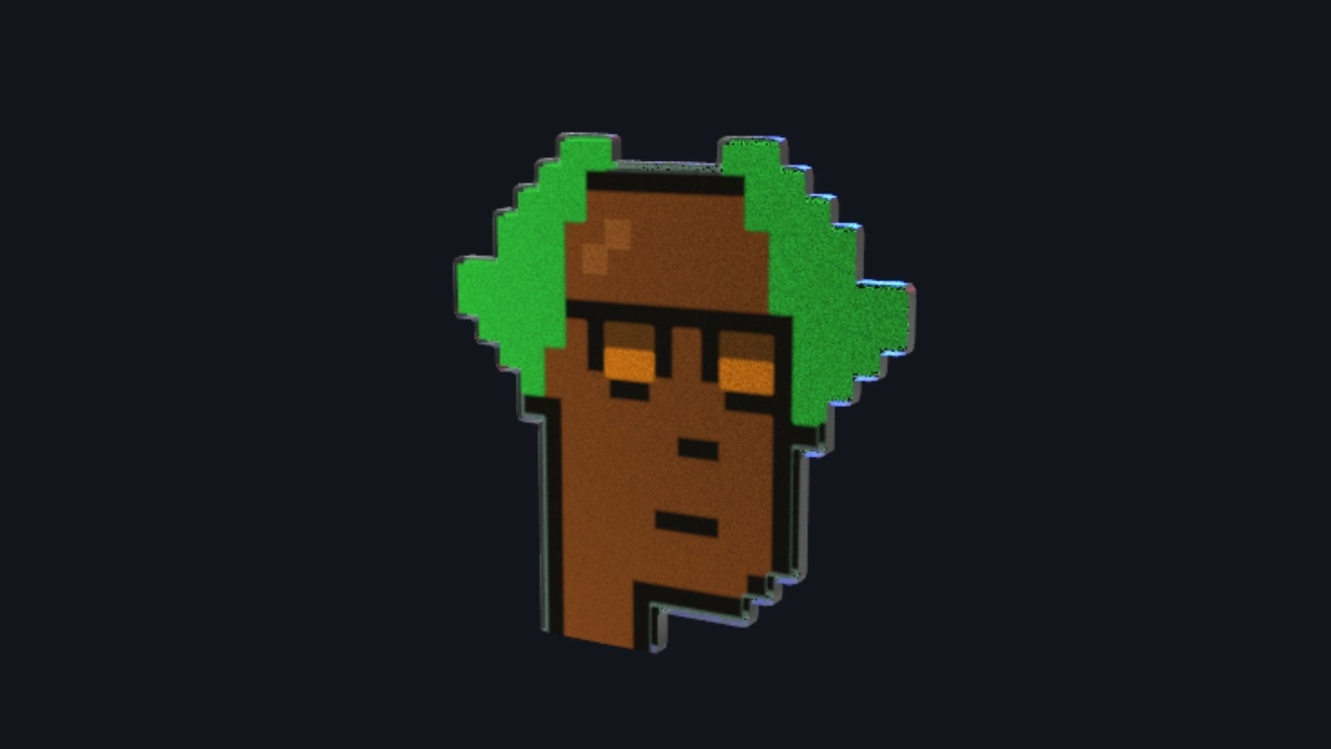 Cryptopunk Crypto Bitcoin Coin NFT 0403 3D model_1