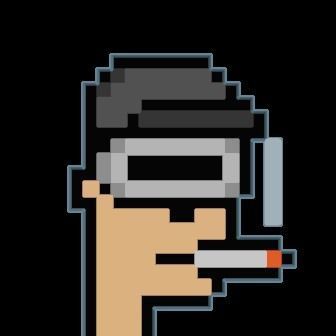 Cryptopunk Crypto Bitcoin Coin NFT 0393 3D model_8