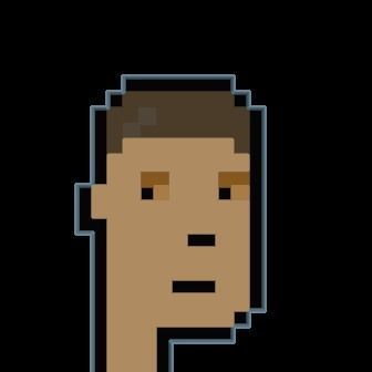 Cryptopunk Crypto Bitcoin Coin NFT 0392 3D model_8