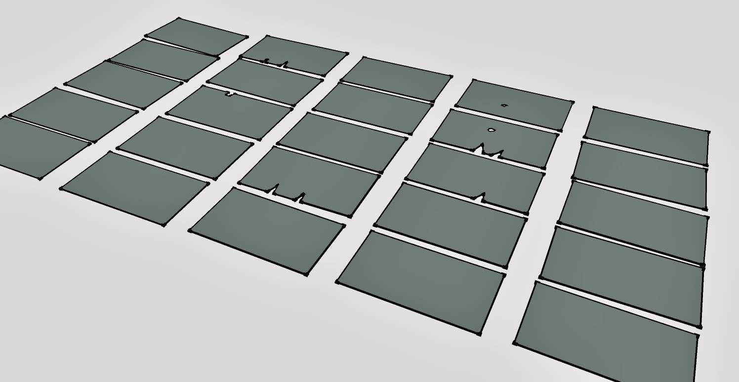 Railway Tickets Low-poly 3D model_4