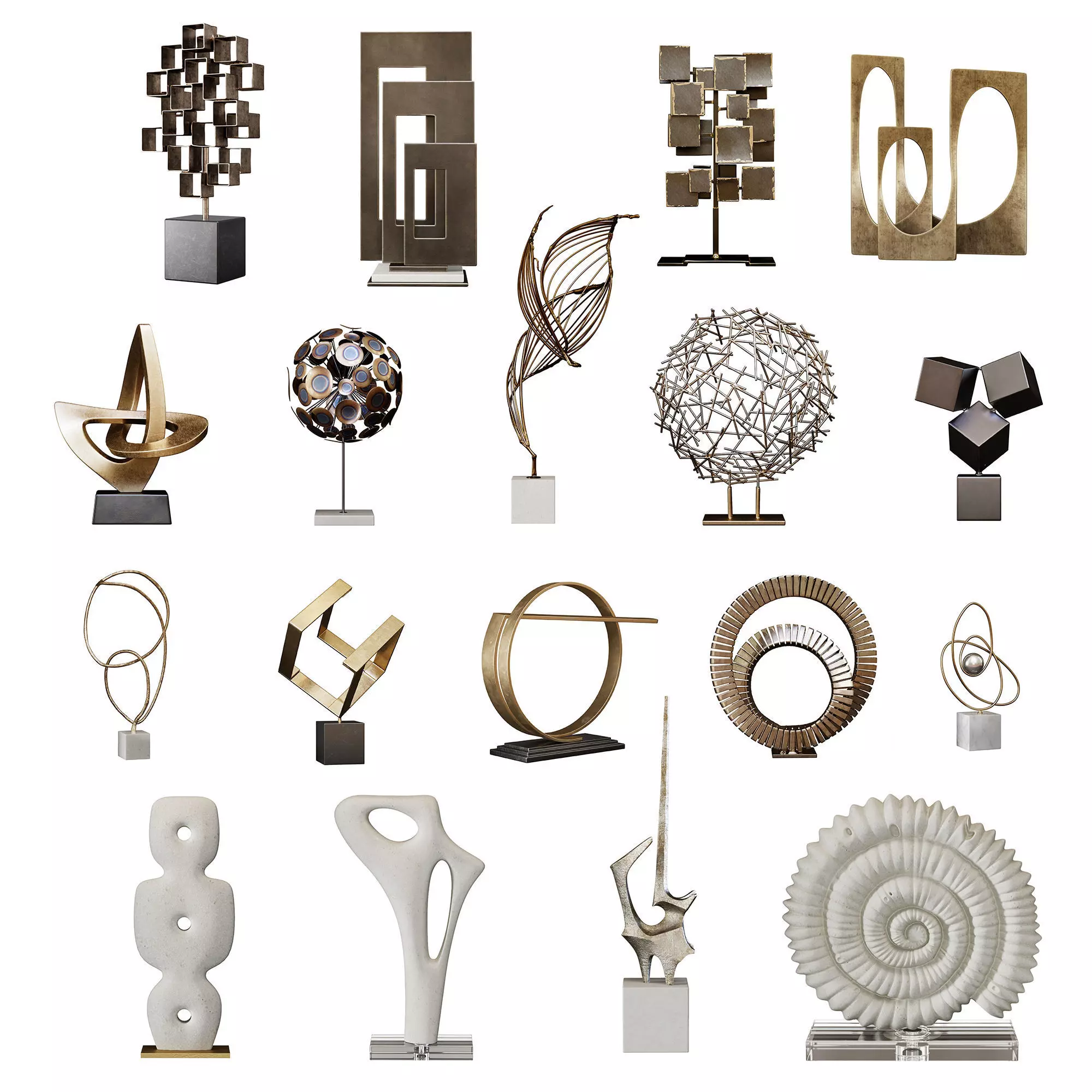 Arteriors Sculptures Pack vols 1-4 3D Model Collection_0