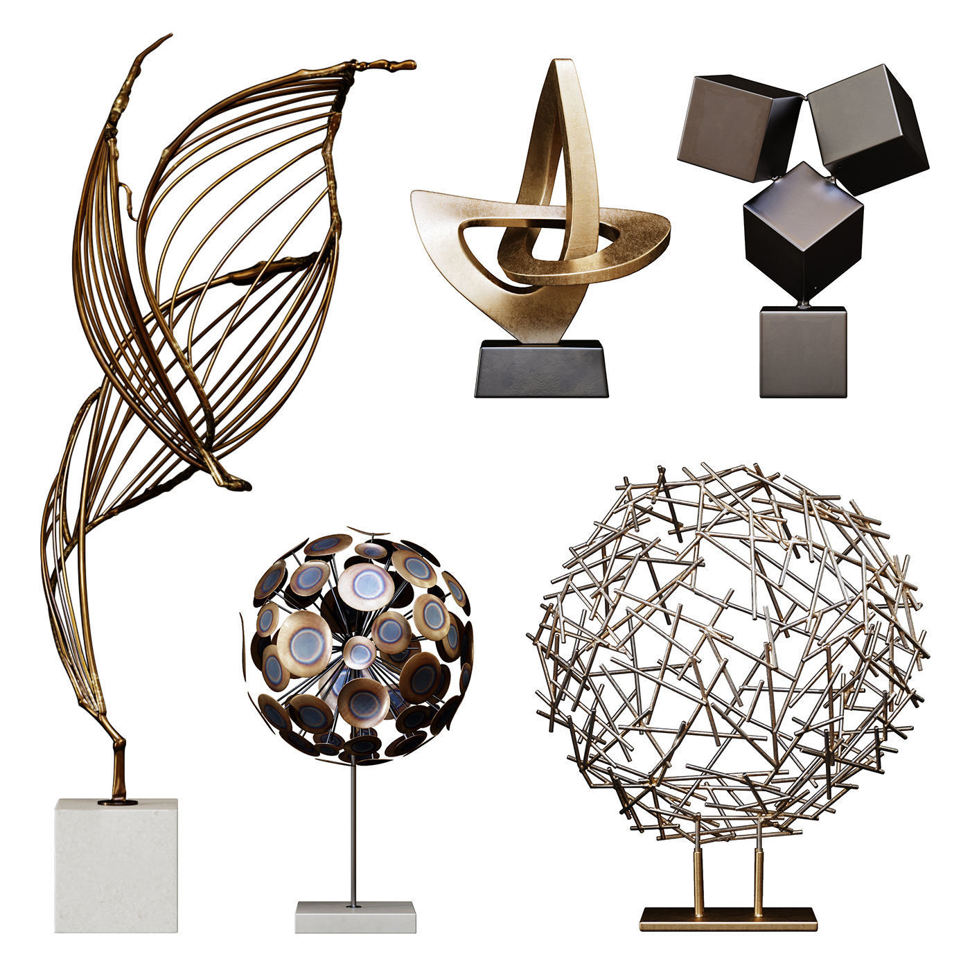 Arteriors Sculptures Pack vols 1-4 3D Model Collection_2