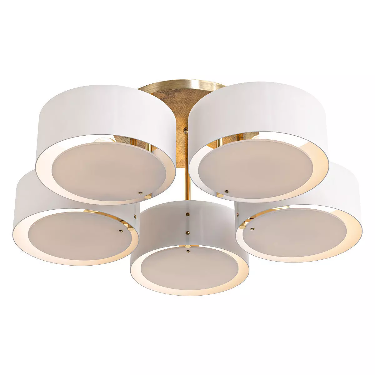 foresta-sl483-352-05 light ceiling fixture - gold 3D model_0