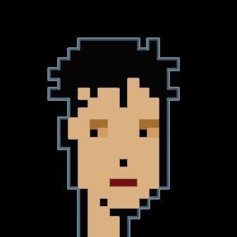 Cryptopunk Crypto Bitcoin Coin NFT 0390 3D model_8