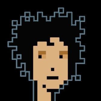 Cryptopunk Crypto Bitcoin Coin NFT 0380 3D model_8