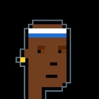 Cryptopunk Crypto Bitcoin Coin NFT 0373 3D model_8