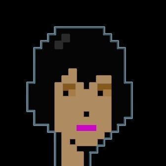 Cryptopunk Crypto Bitcoin Coin NFT 0368 3D model_8