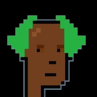 Cryptopunk Crypto Bitcoin Coin NFT 0367 3D model_8