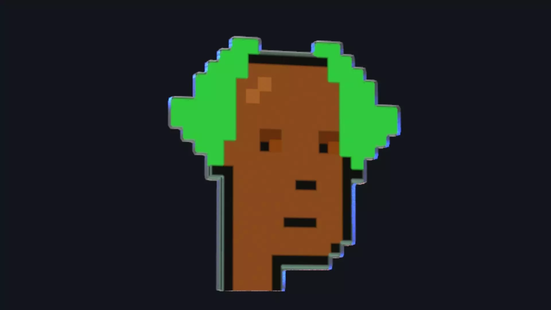 Cryptopunk Crypto Bitcoin Coin NFT 0367 3D model_0