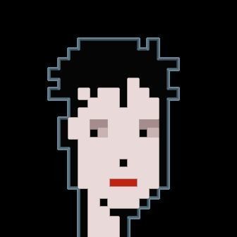 Cryptopunk Crypto Bitcoin Coin NFT 0359 3D model_8