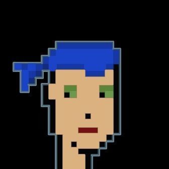 Cryptopunk Crypto Bitcoin Coin NFT 0353 3D model_8