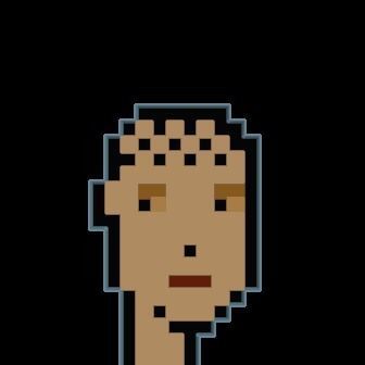 Cryptopunk Crypto Bitcoin Coin NFT 0350 3D model_8