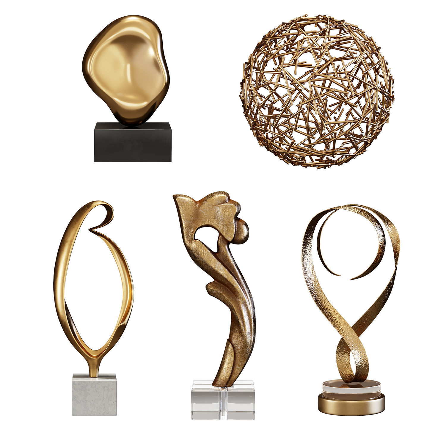 Sculptures Mega Pack 3D Model Collection_41
