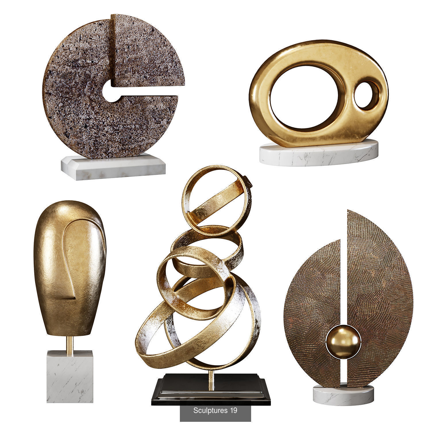 Sculptures Mega Pack 3D Model Collection_40