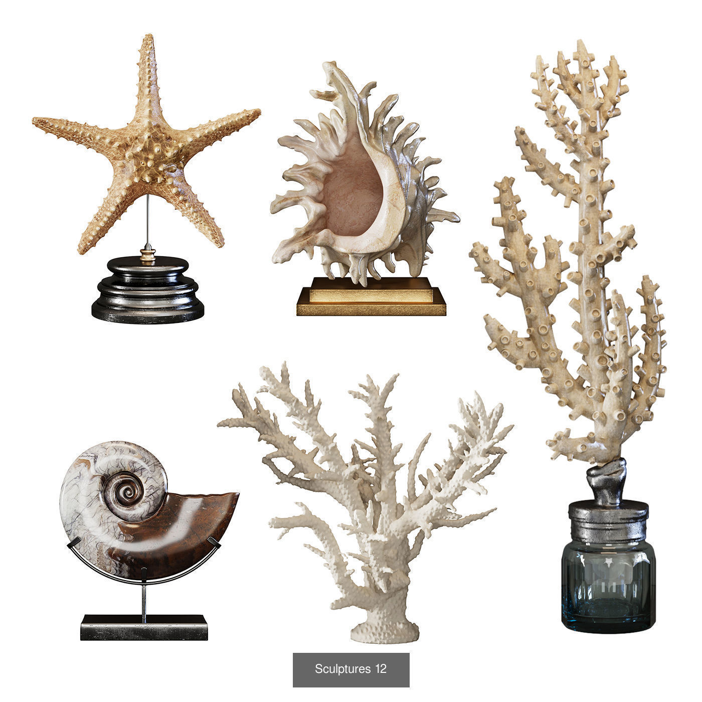 Sculptures Mega Pack 3D Model Collection_26