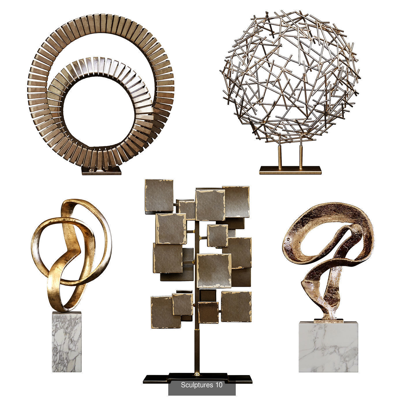 Sculptures Mega Pack 3D Model Collection_22