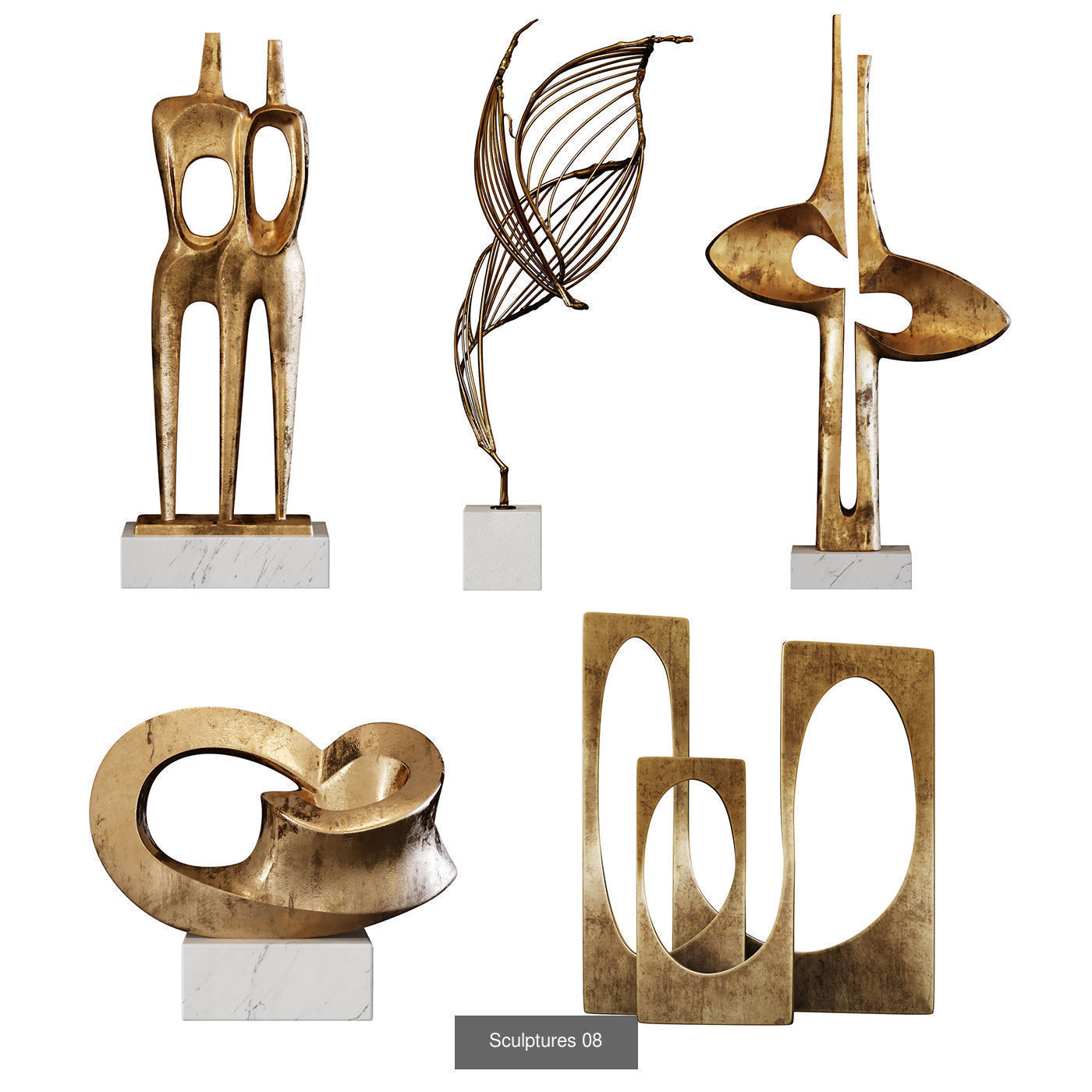 Sculptures Mega Pack 3D Model Collection_18