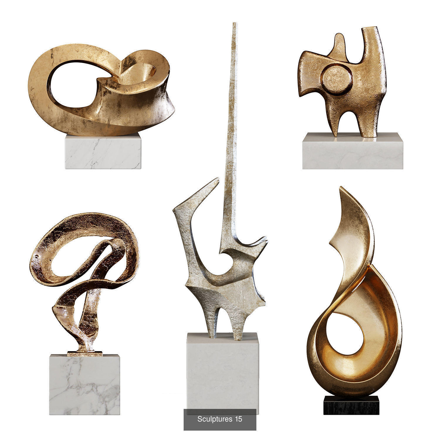 Sculptures Mega Pack 3D Model Collection_32