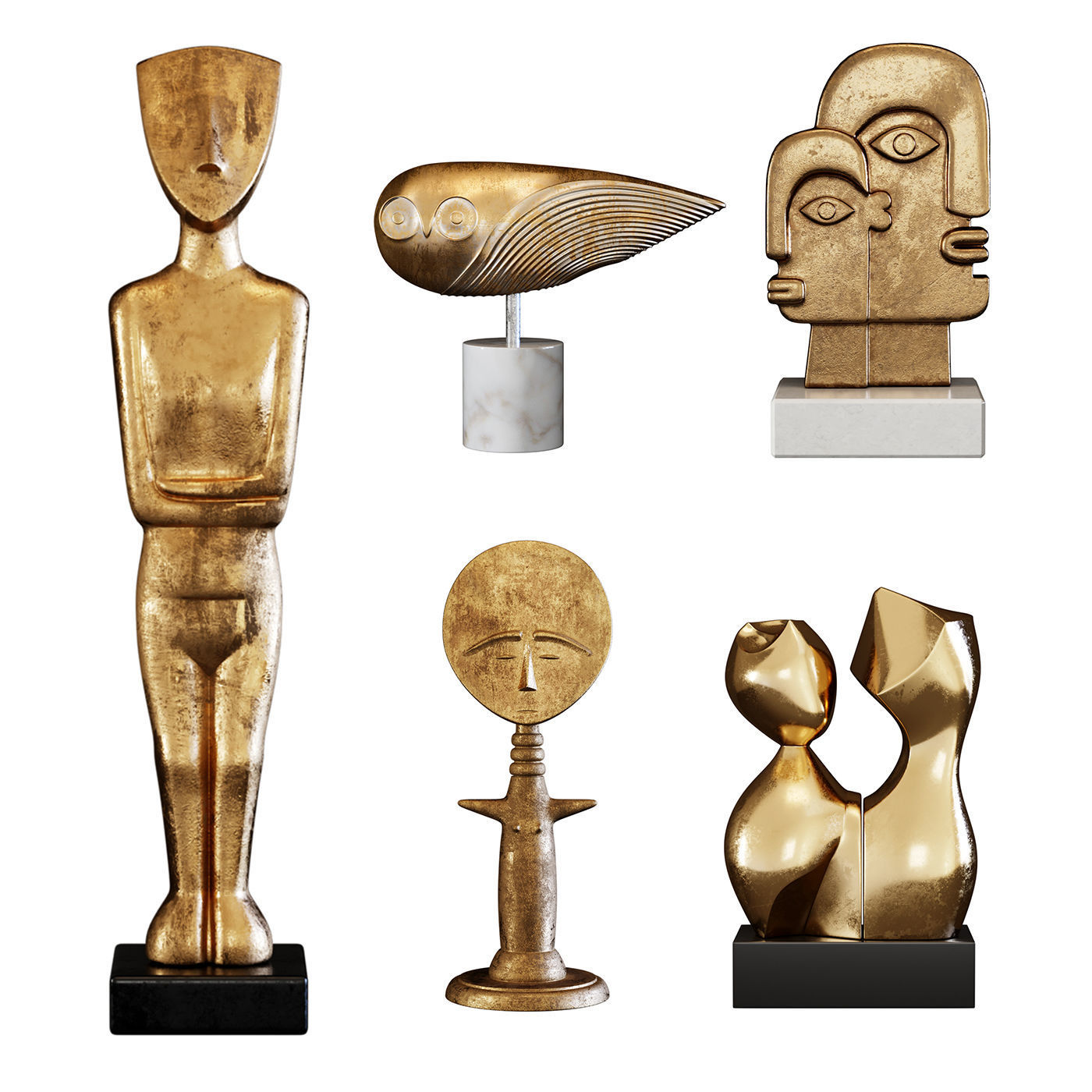 Sculptures Mega Pack 3D Model Collection_9