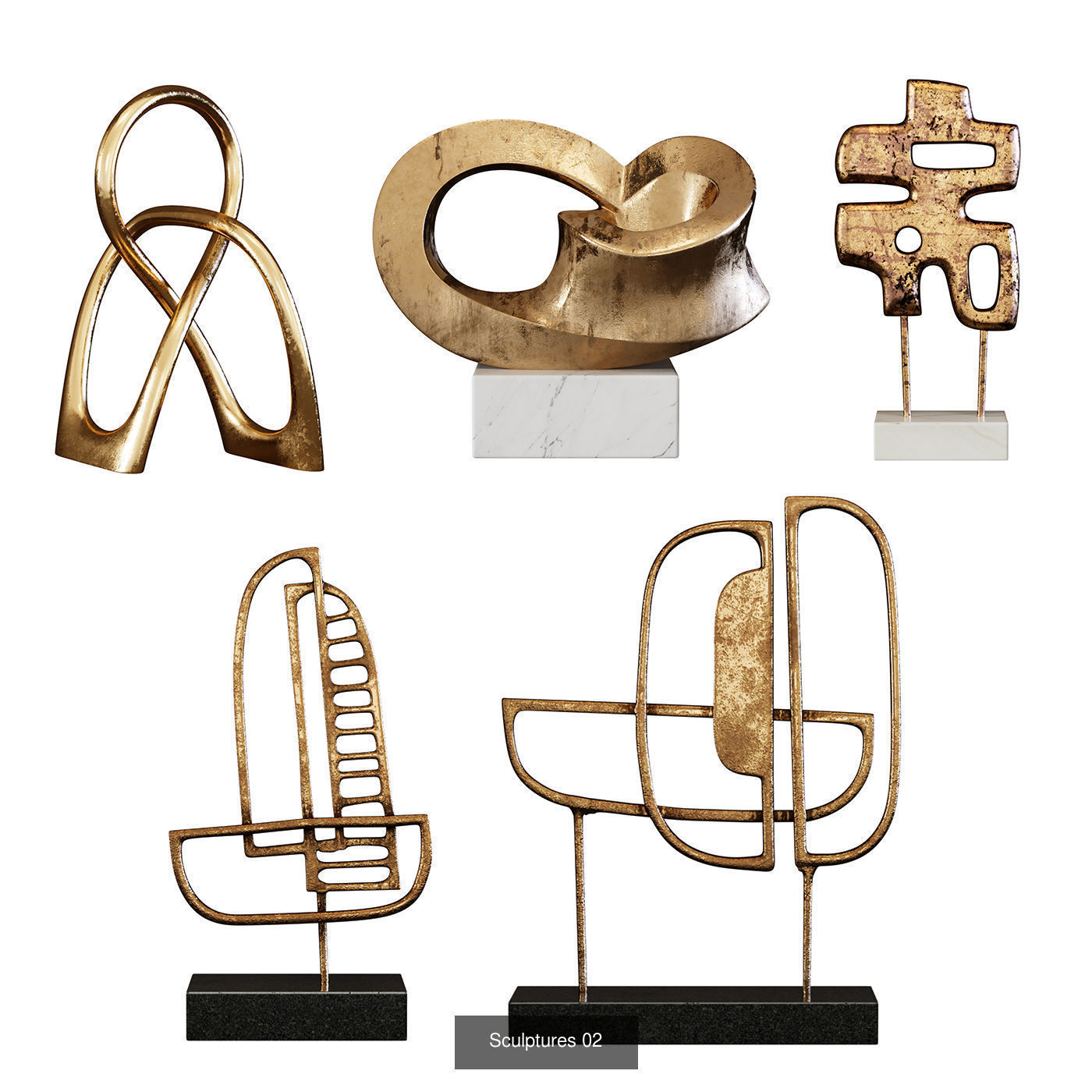 Sculptures Mega Pack 3D Model Collection_6