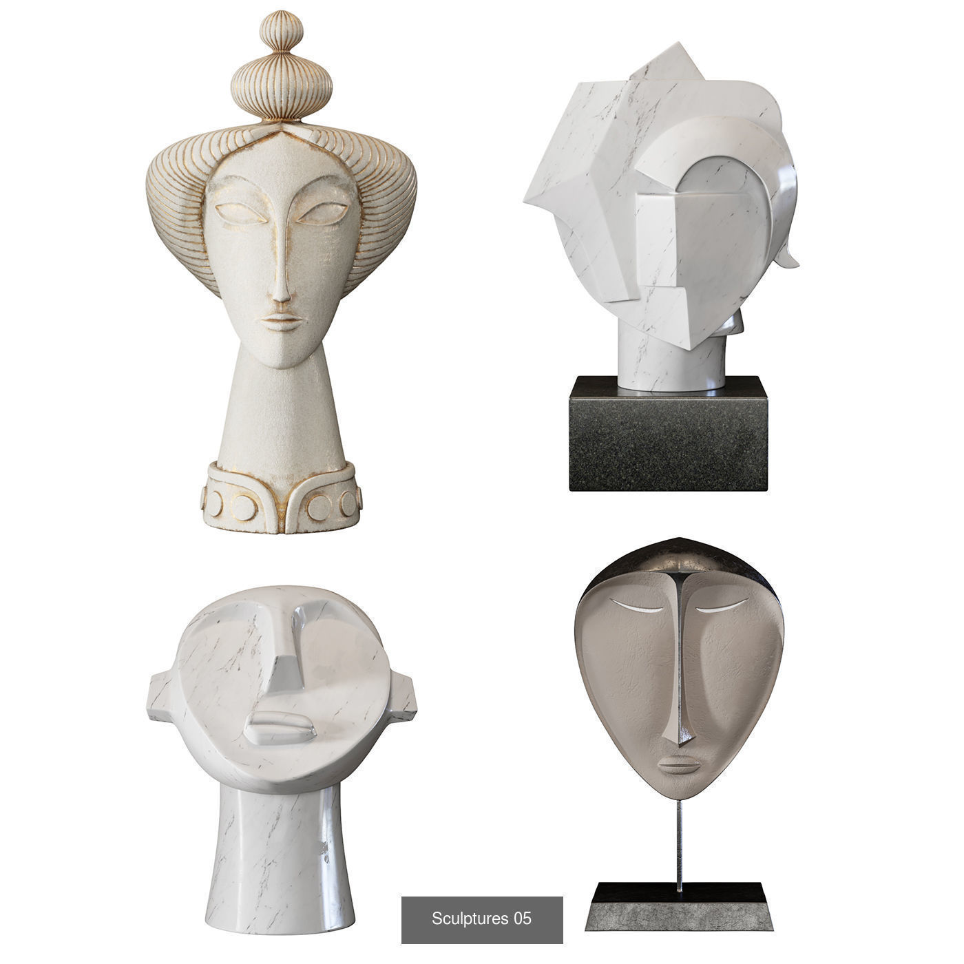 Sculptures Mega Pack 3D Model Collection_12