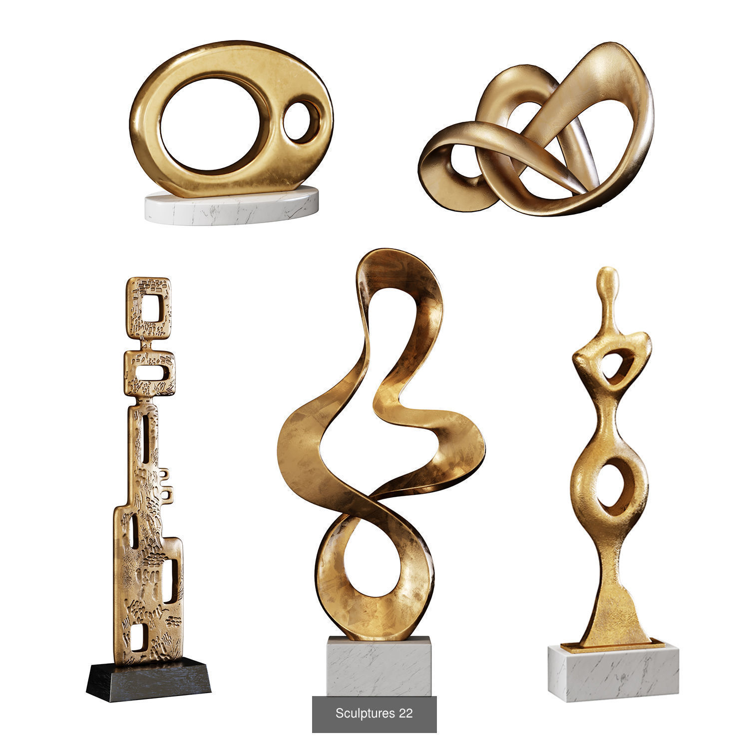 Sculptures Mega Pack 3D Model Collection_46
