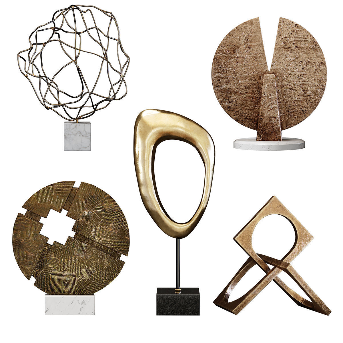 Sculptures Mega Pack 3D Model Collection_33