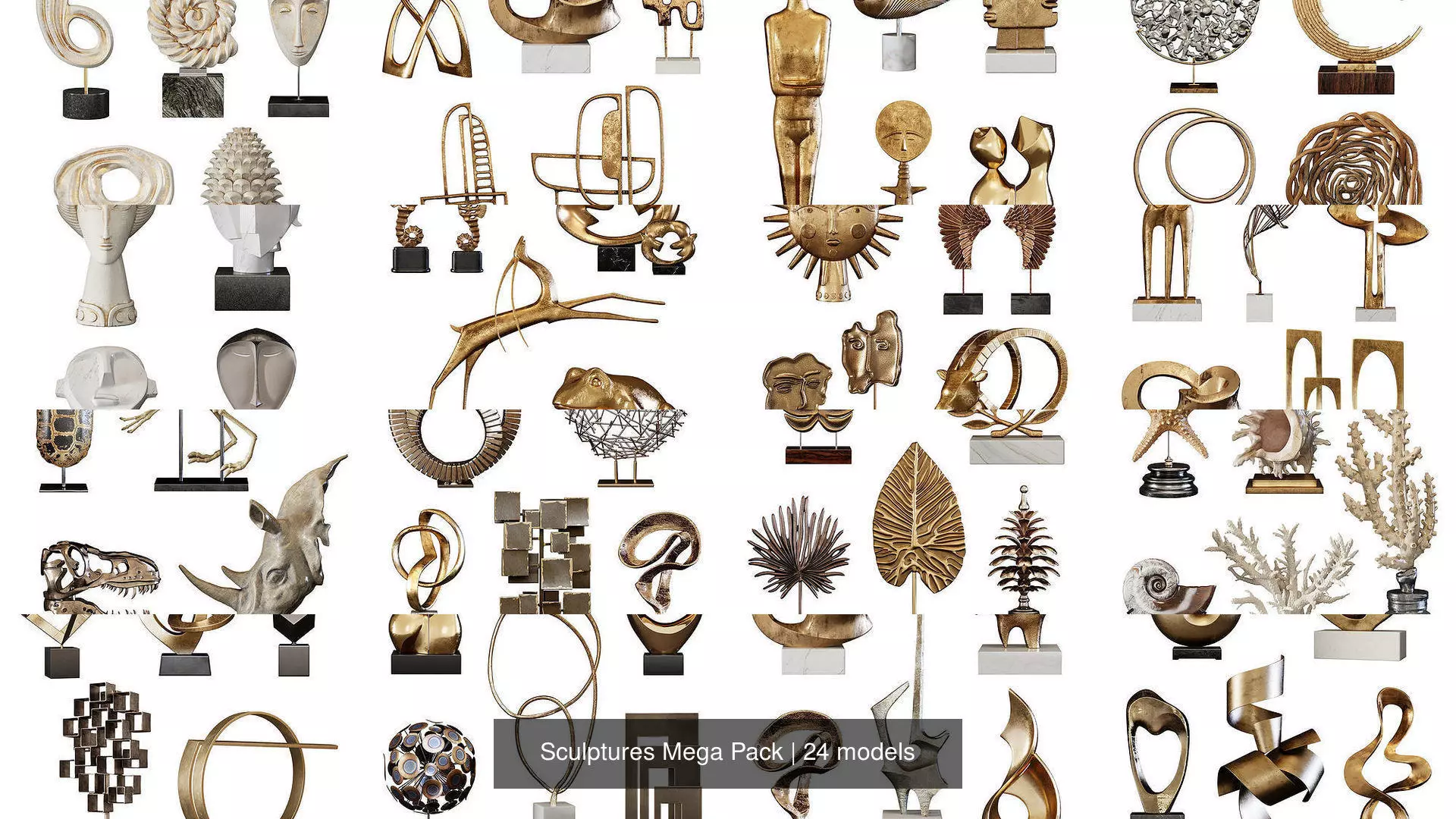 Sculptures Mega Pack 3D Model Collection_0