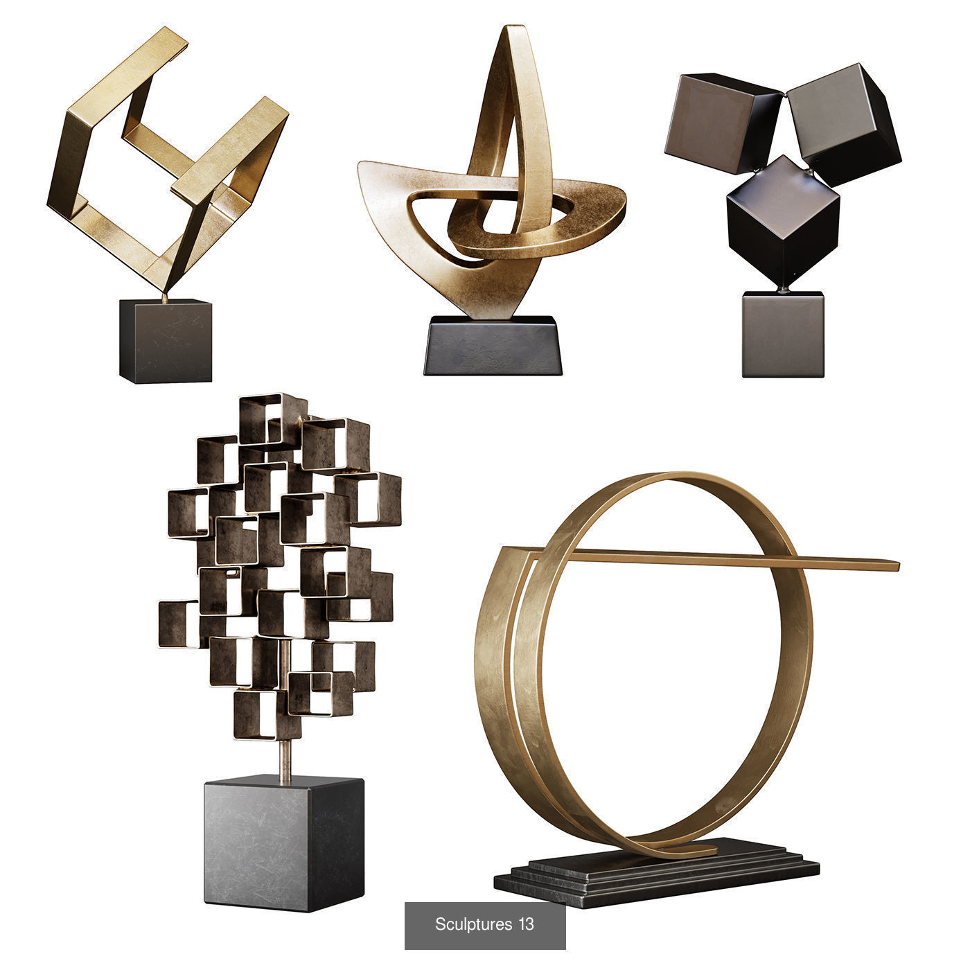 Sculptures Mega Pack 3D Model Collection_28