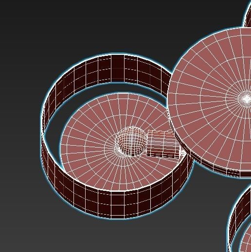 foresta-sl483-502-03 three light ceiling fixture 3D model_4