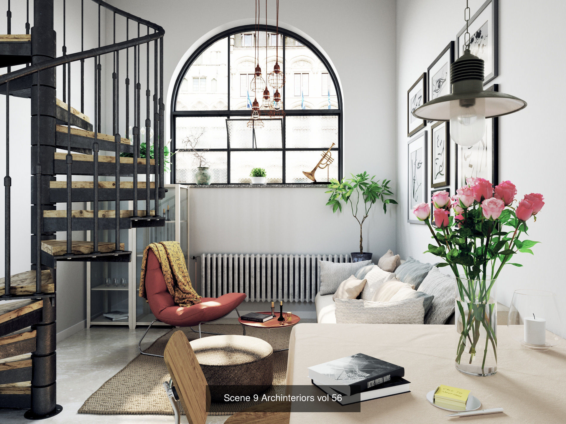 Archinteriors vol 56  Scandinavian home scenes 3D Model Collection_9